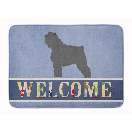Carolines Treasures Bouvier Des Flandres Welcome Machine Washable Memory Foam Mat BB8302RUG